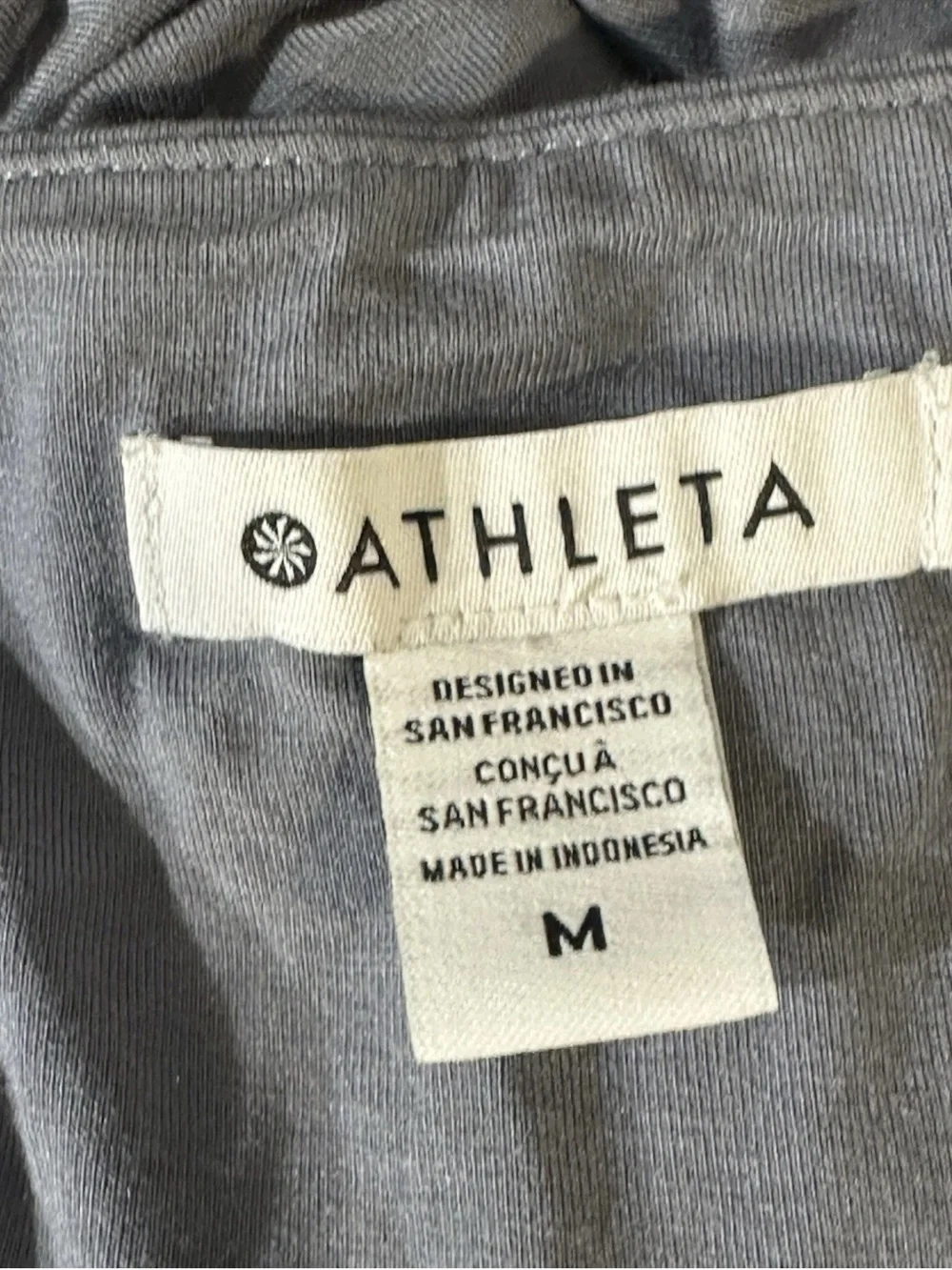 NWOT Athleta Robe Santorini Thera Coastline Blue Soft Outdoor Mojave Dress SZ M